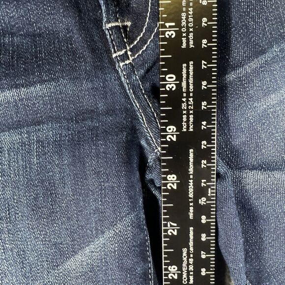 7 For All‎ Mankind Jean's Women's Size 28 The Skinny Dark Blue - Picture 5 of 8
